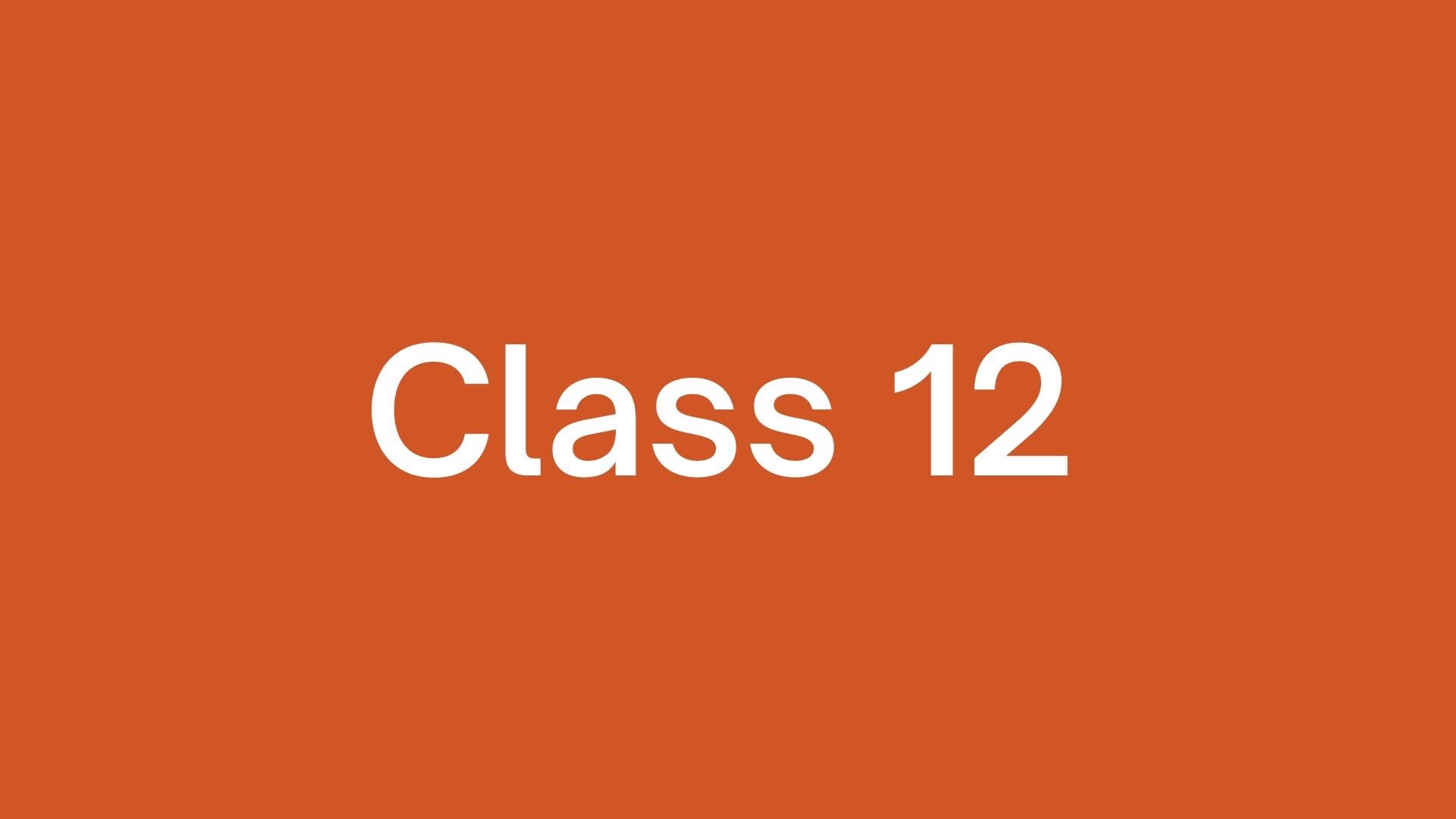 CLASS 12TH