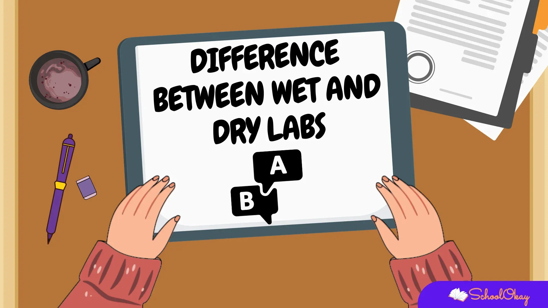Difference between wet labs and dry labs