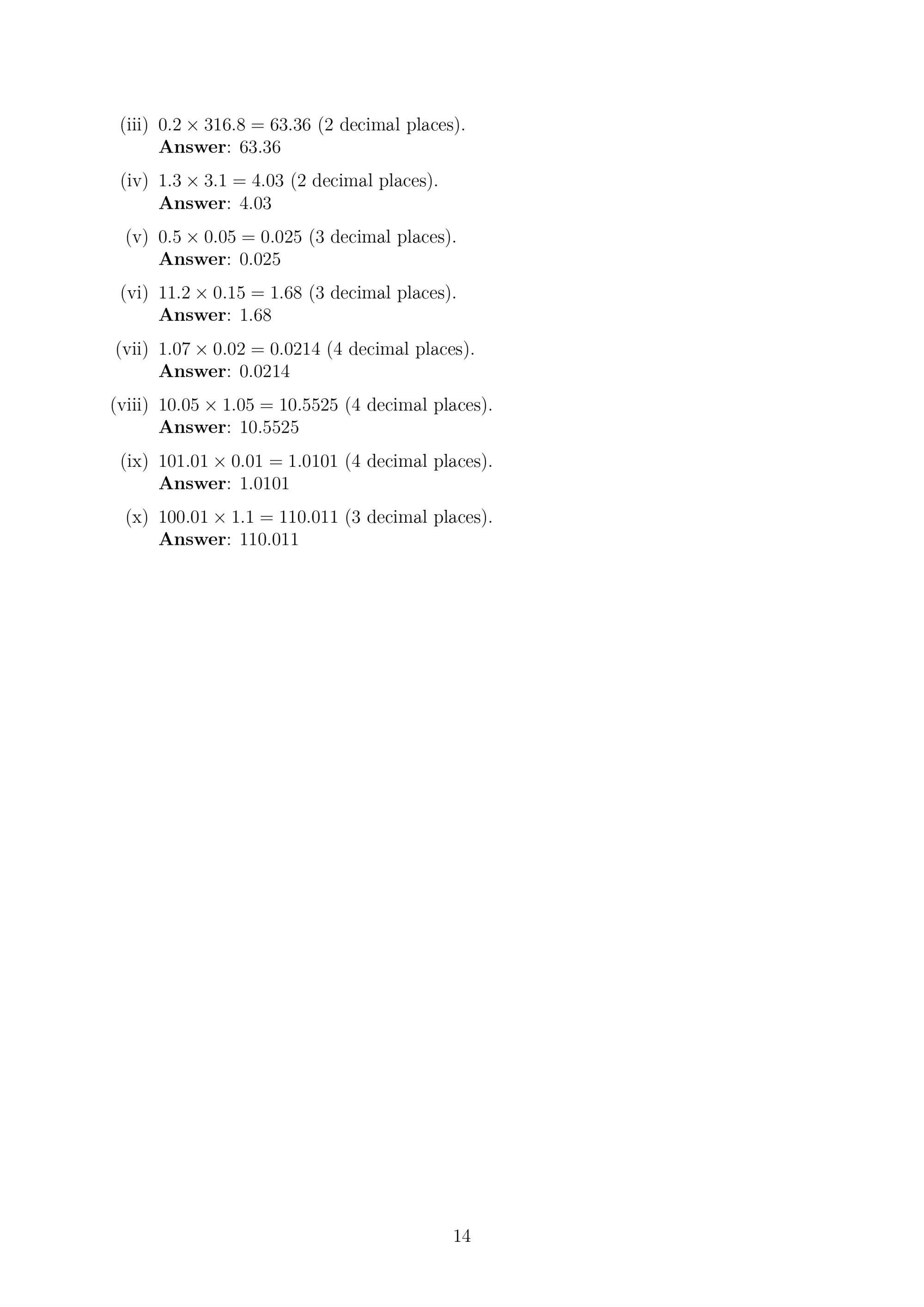 NCERT Solutions to Class 7 Mathematics Chapter 2: Fractions and Decimals Exercise 2.4