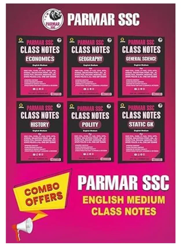 Parmar SSC Class Notes Combo (6 Books)