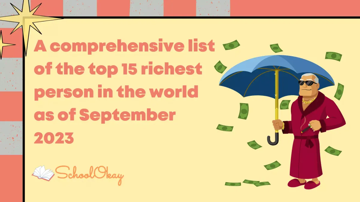 A comprehensive list of the top 15 richest people in the world as of September 2023