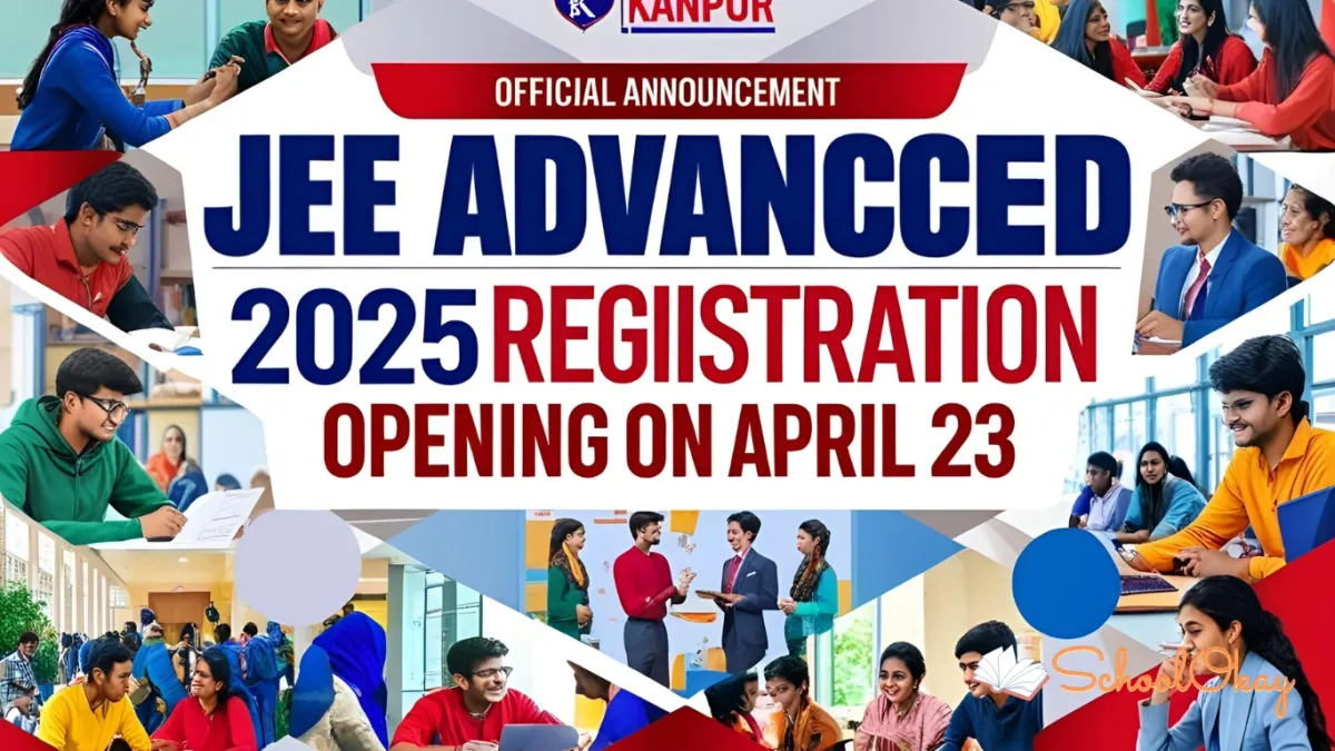 IIT Kanpur Announces JEE Advanced 2025 Registration Opening on April 23 – Key Dates Revealed
