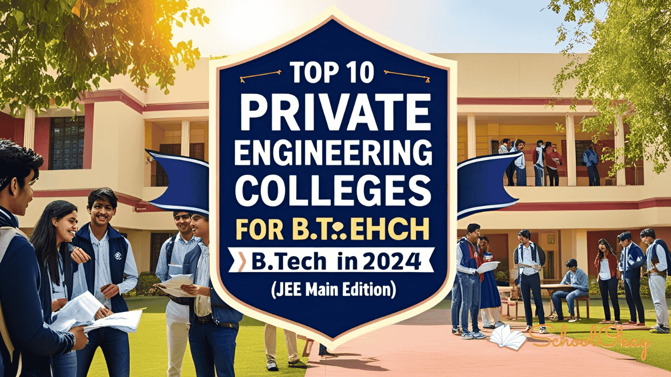 Top 10 Private Engineering Colleges for B.Tech in 24-2025 (JEE Main Edition)