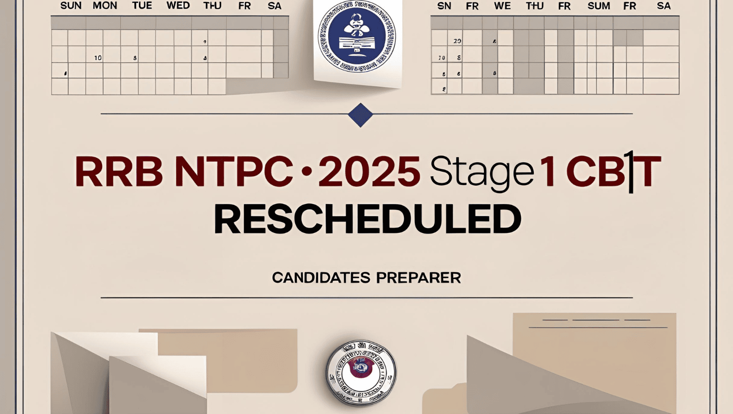 RRB NTPC 2025 Stage 1 CBT Rescheduled: New Dates, Admit Card Info, and What You Need to Know