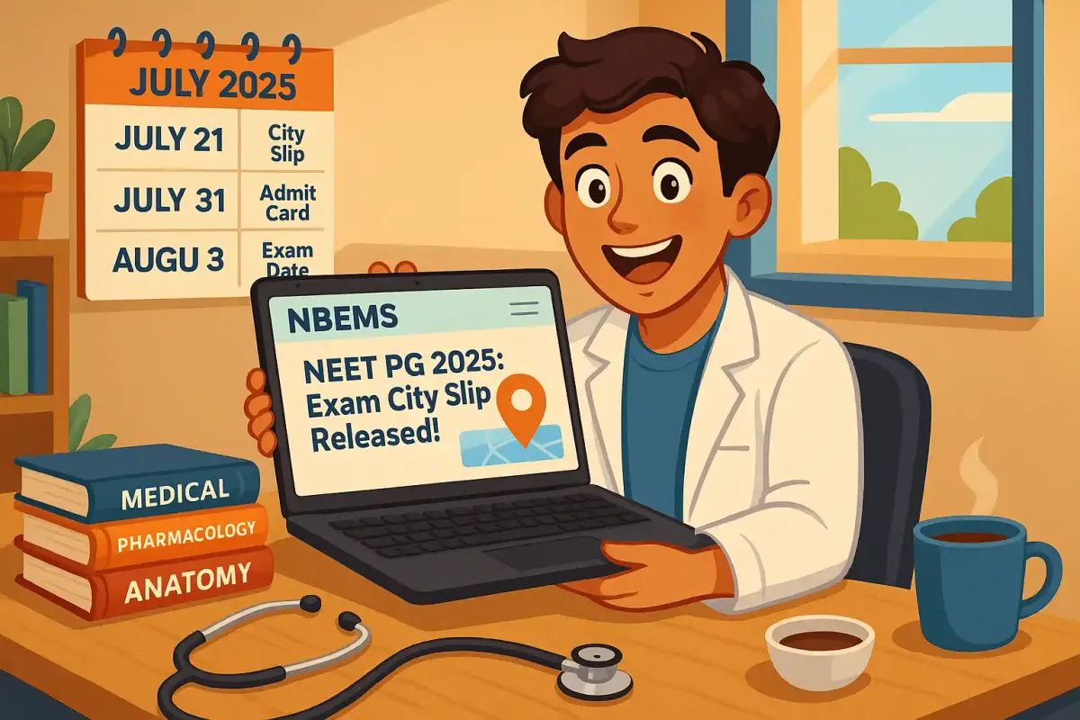 NEET PG 2025 Exam City Slip and Admit Card: Key Dates and Details
