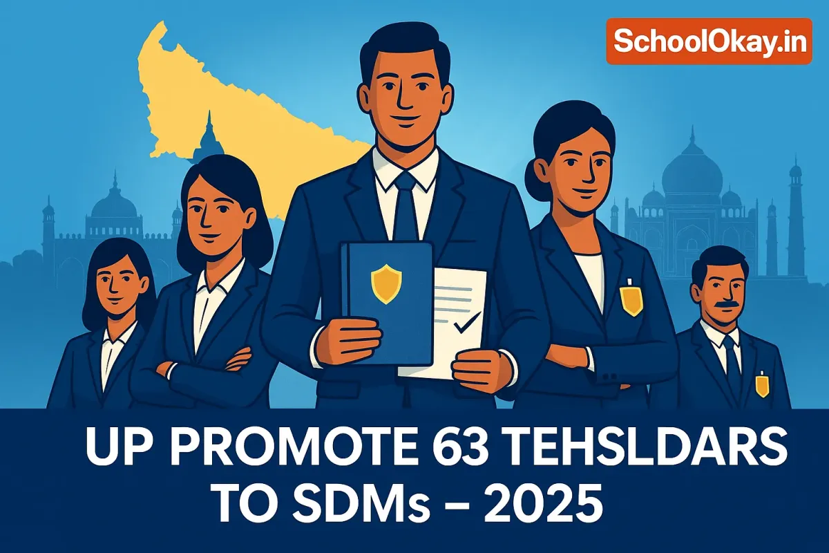 Uttar Pradesh Promotes 63 Tehsildars to SDMs in 2025