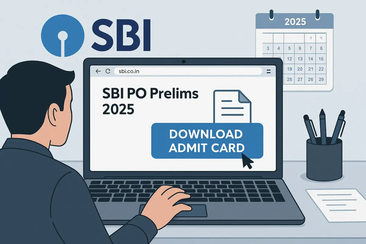 SBI PO Prelims Admit Card 2025 Released at sbi.co.in