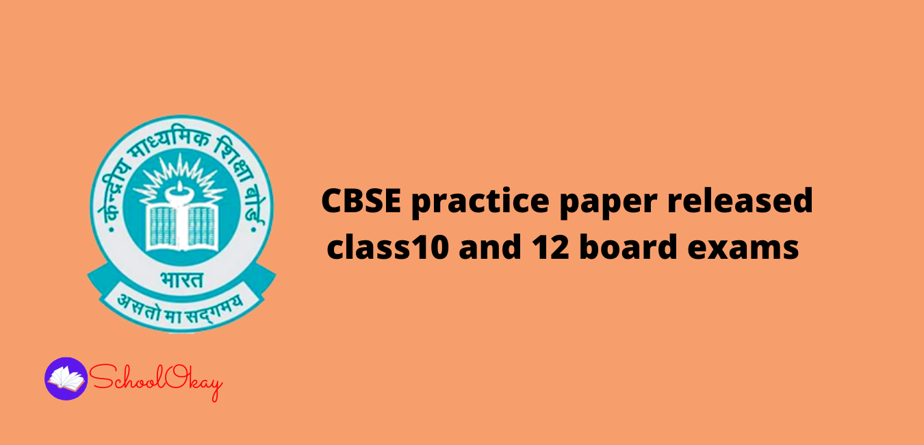 CBSE practice paper released class10 and 12 board exams