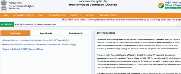 UGC NET June 2025 Correction Window