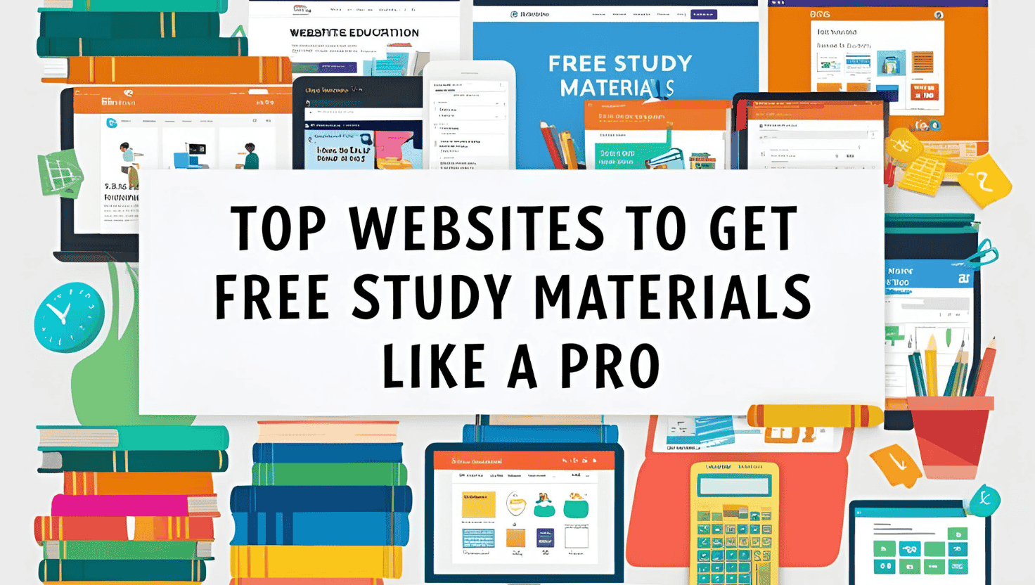 Top Websites to get Free Study Materials Like a Pro