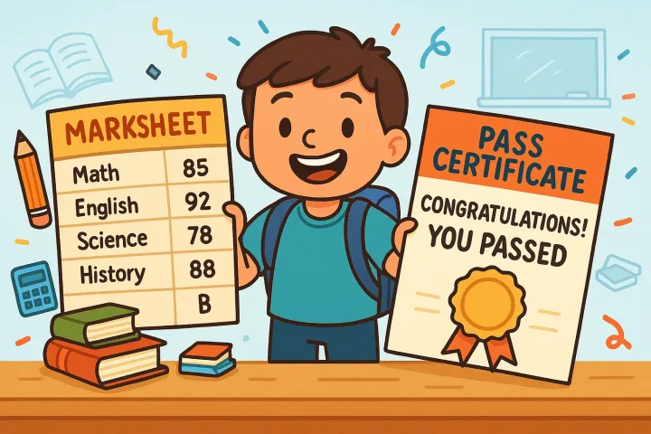 class 12th passing certificate